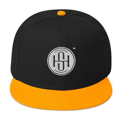 High Society - Classic White Logo Snapback Hat
