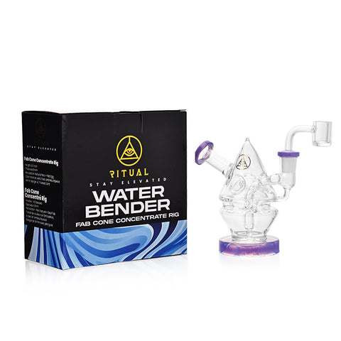 Ritual Smoke - Water Bender Fab Cone Concentrate Rig - Slime Purple