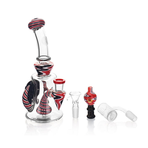 High Society - Tulu Premium Wig Wag Concentrate Rig (Red & Black)
