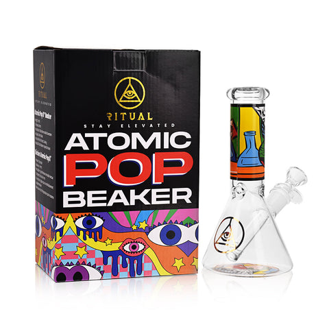 Ritual Smoke - Atomic Pop 8" Glass Beaker - Whisper