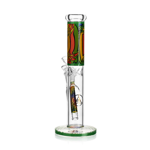 Ritual Smoke - Prism 10" Glass Straight Tube - Emerald